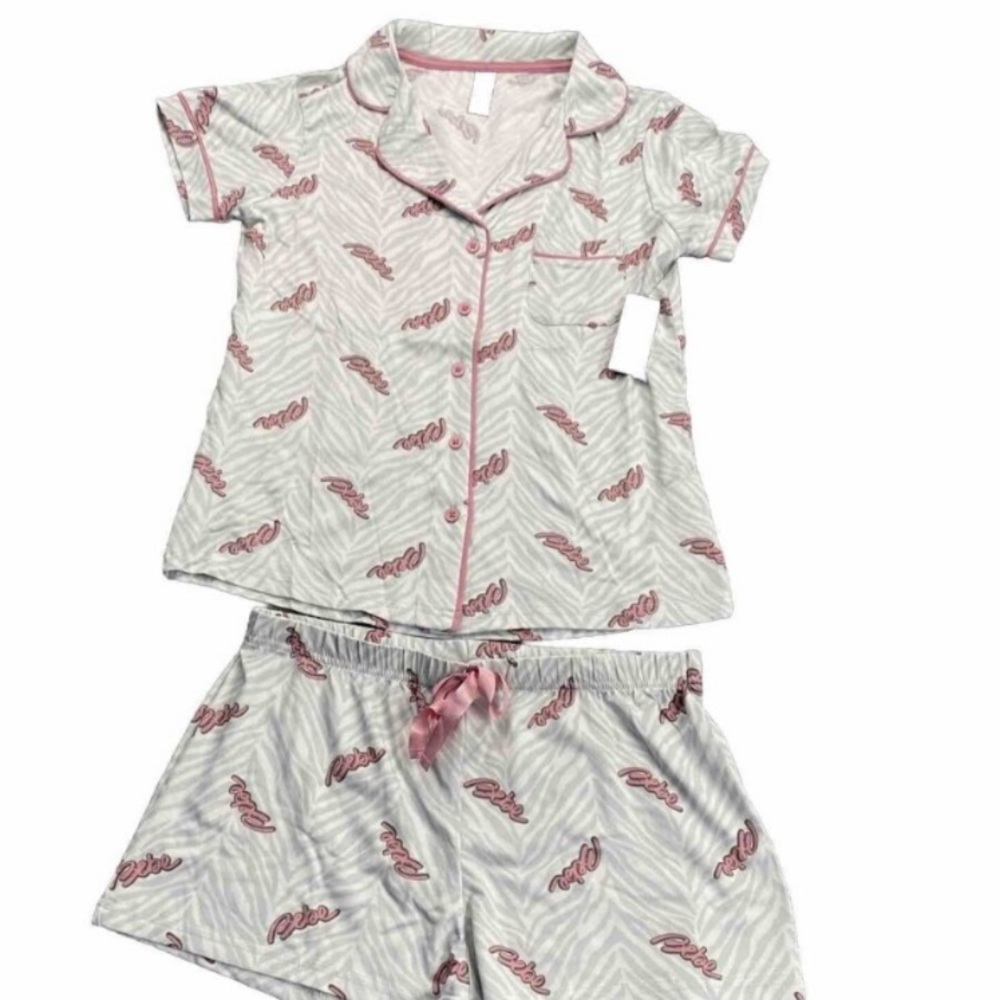 Bebe Women’s Pink and White Pajama Set - Picture 9 of 10